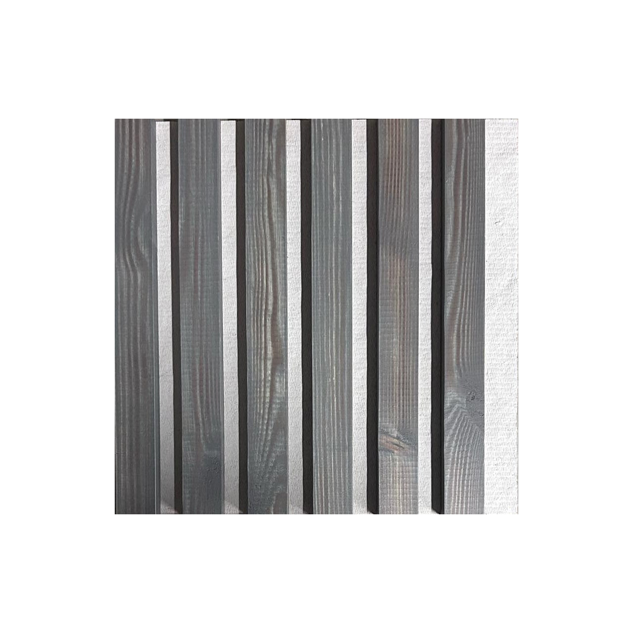 Dabīgā koka sienas panelis 2700 x 300 mm (tumši pelēks-pelēks)