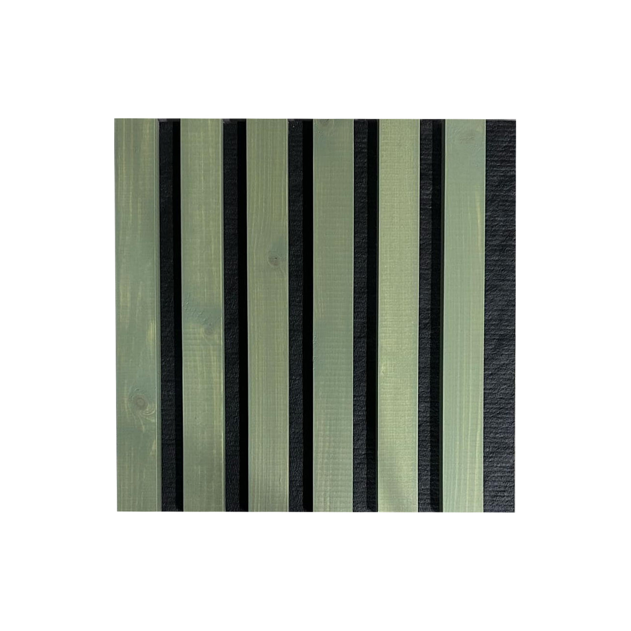 Dabīgā koka sienas panelis 2700 x 300mm (Olīvu zaļš-Melns)