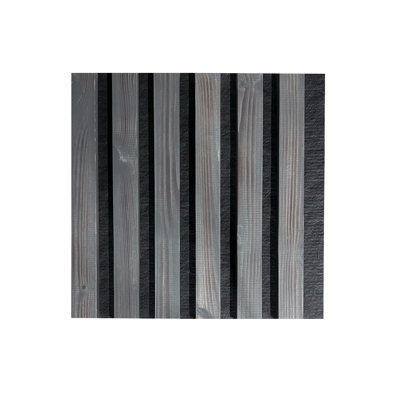 Dabīgā koka sienas panelis 2700 x 300mm (Tumši pelēks-melns)