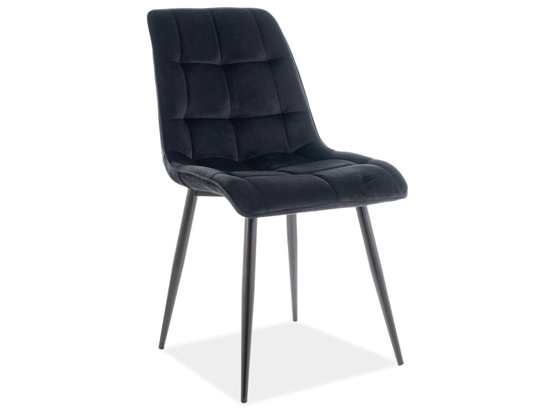 Virtuvės kėdė Pearl (Velvetas/Juodos kojytės)