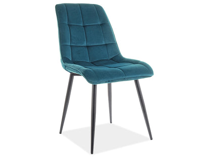 Virtuvės kėdė Pearl (Velvetas/Juodos kojytės)
