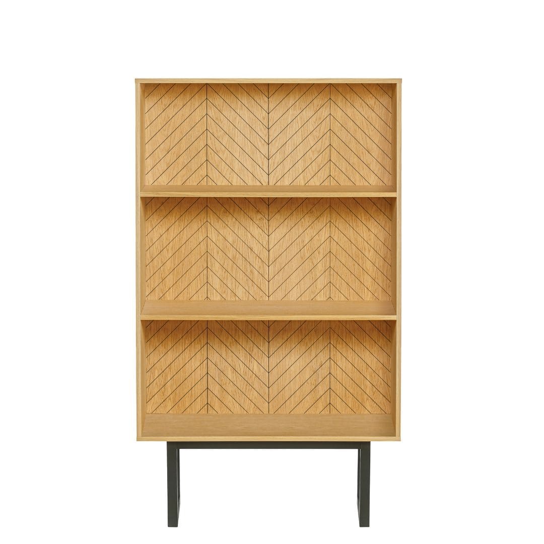 Camden Herringbone grāmatu skapis