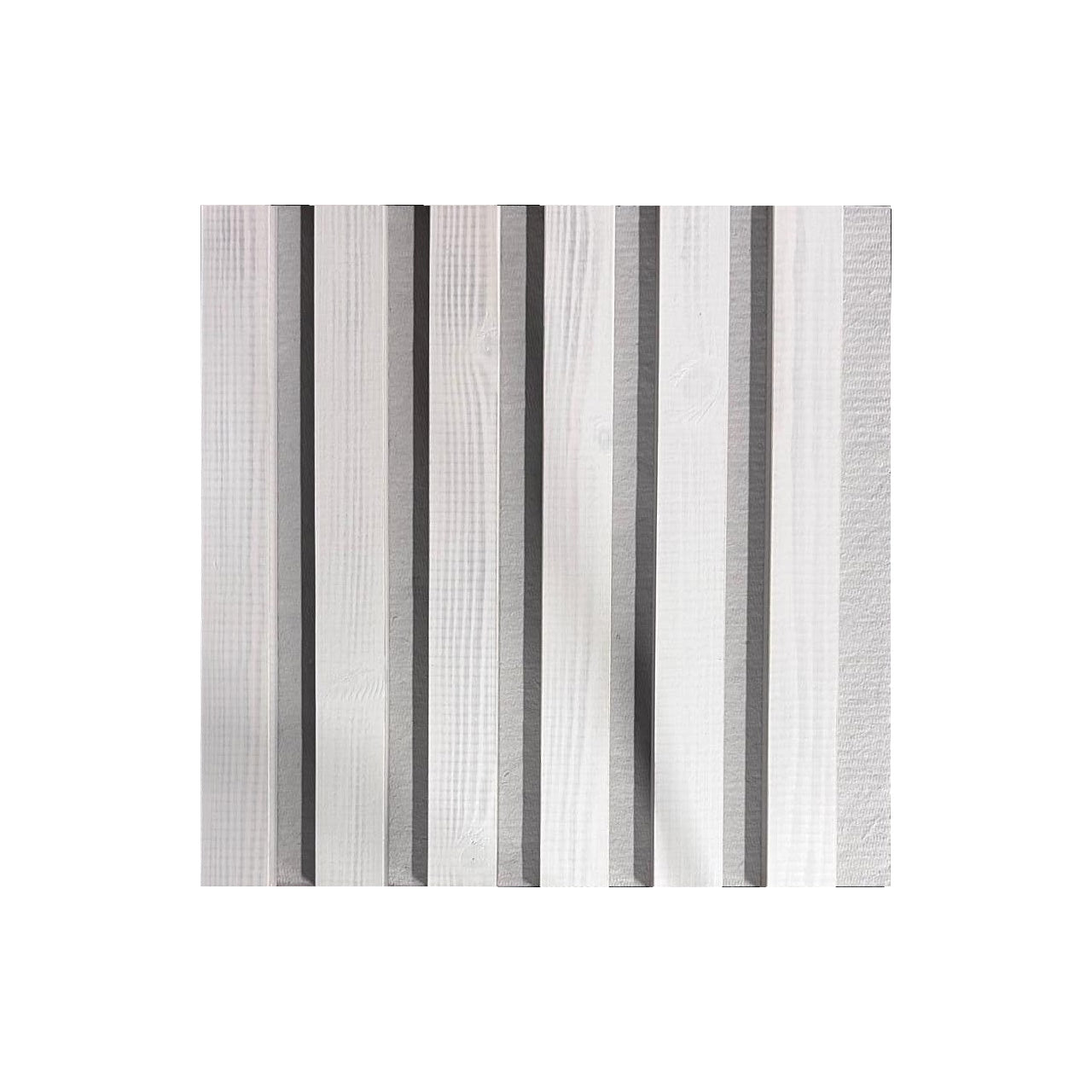 Dabīgā koka sienas panelis 2700 x 300mm (Balts-Gaiši pelēks)