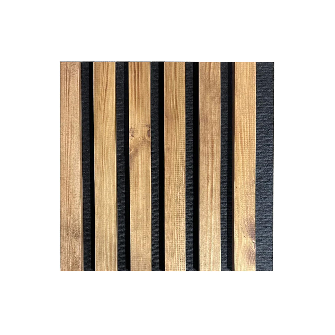 Dabīgā koka sienas panelis 2700 x 300mm (Zelta ozols-Melns)