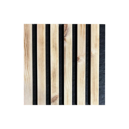 Dabīgā koka sienas panelis 2700 x 300mm (Dabisks-Melns)