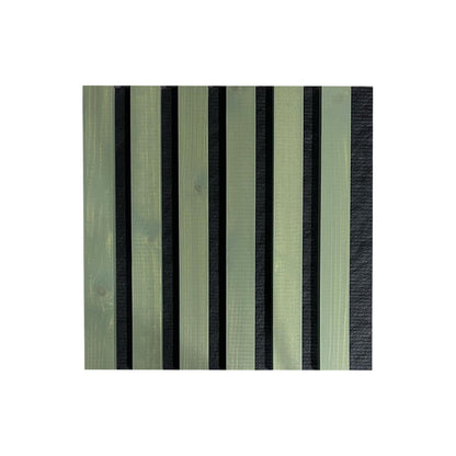 Dabīgā koka sienas panelis 2700 x 300mm (Olīvu zaļš-Melns)