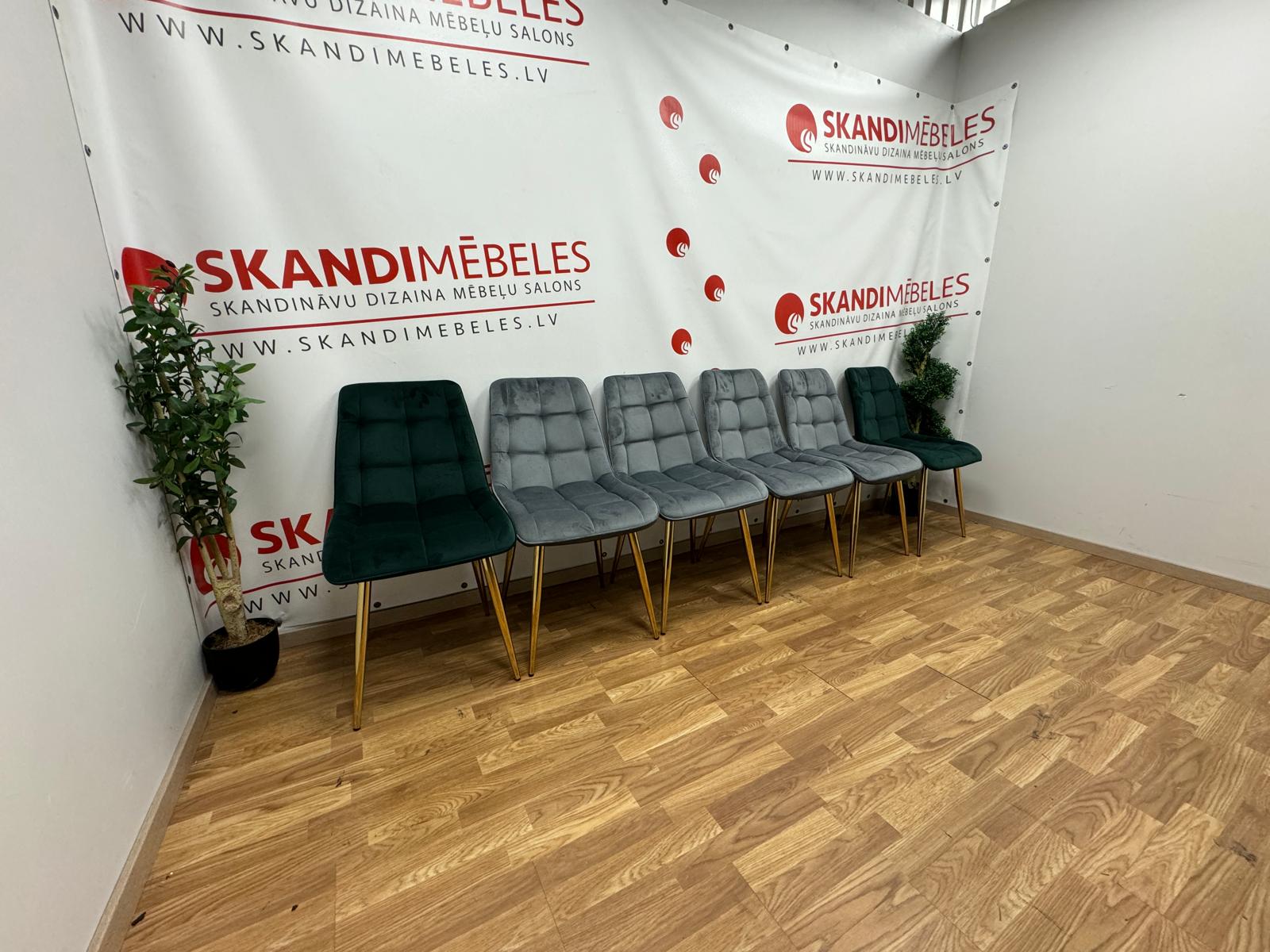 Virtuves krēsli Pearl (Velveta) no ekspozīcijas