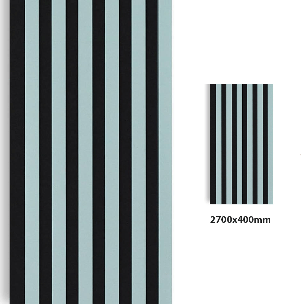Korko sienų panelė 2700 x 400mm (Juoda-Mėlyna pilka) (Išpardavimas)