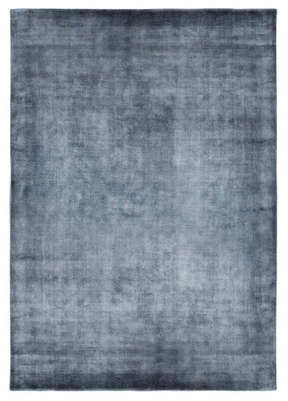 Kilimas LINEN TAMSIAI MĖLYNAS (Rankų darbo kolekcija)