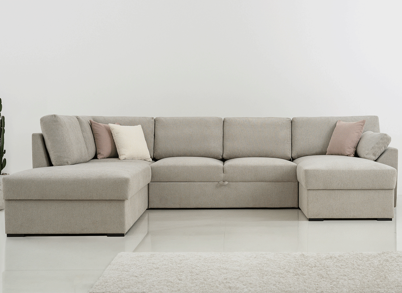 Sofa Moderni Miegamoji (Kampinė U forma)