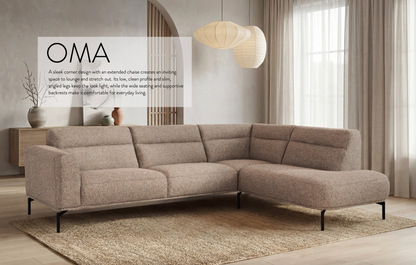 Sofa OMA (Kampinė Atvira Kryptis)
