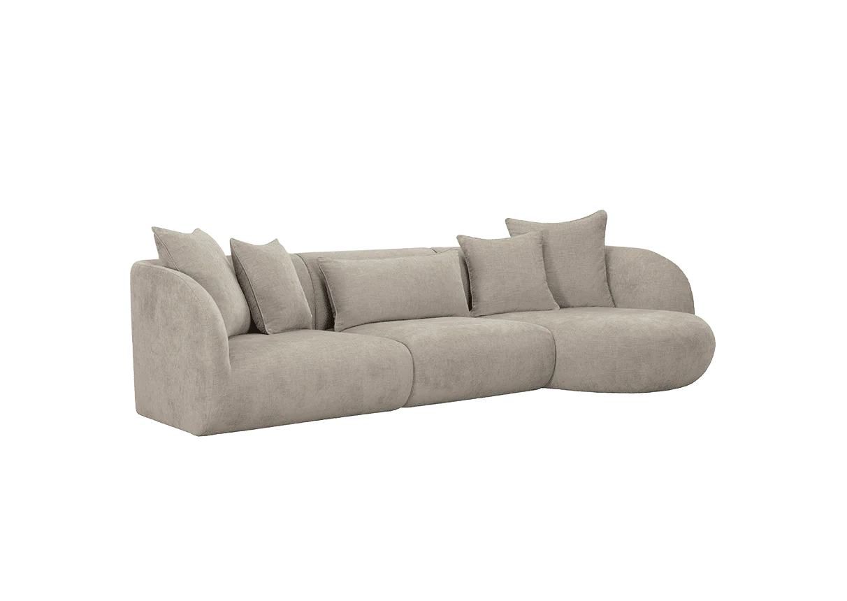 Sofa PEBBLE (Kampinė Šezlongas)