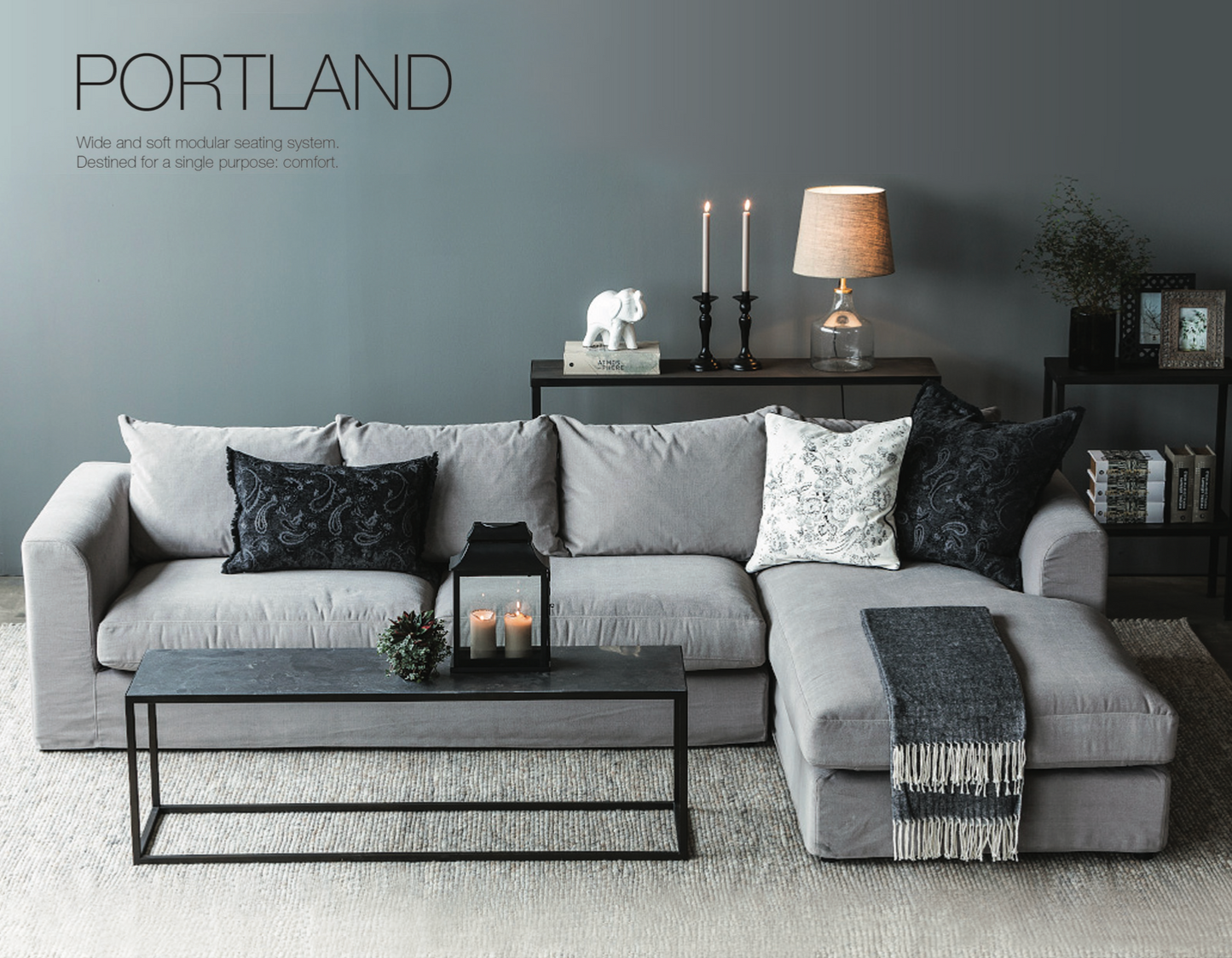 Sofa PORTLAND (Trumpas kampas)