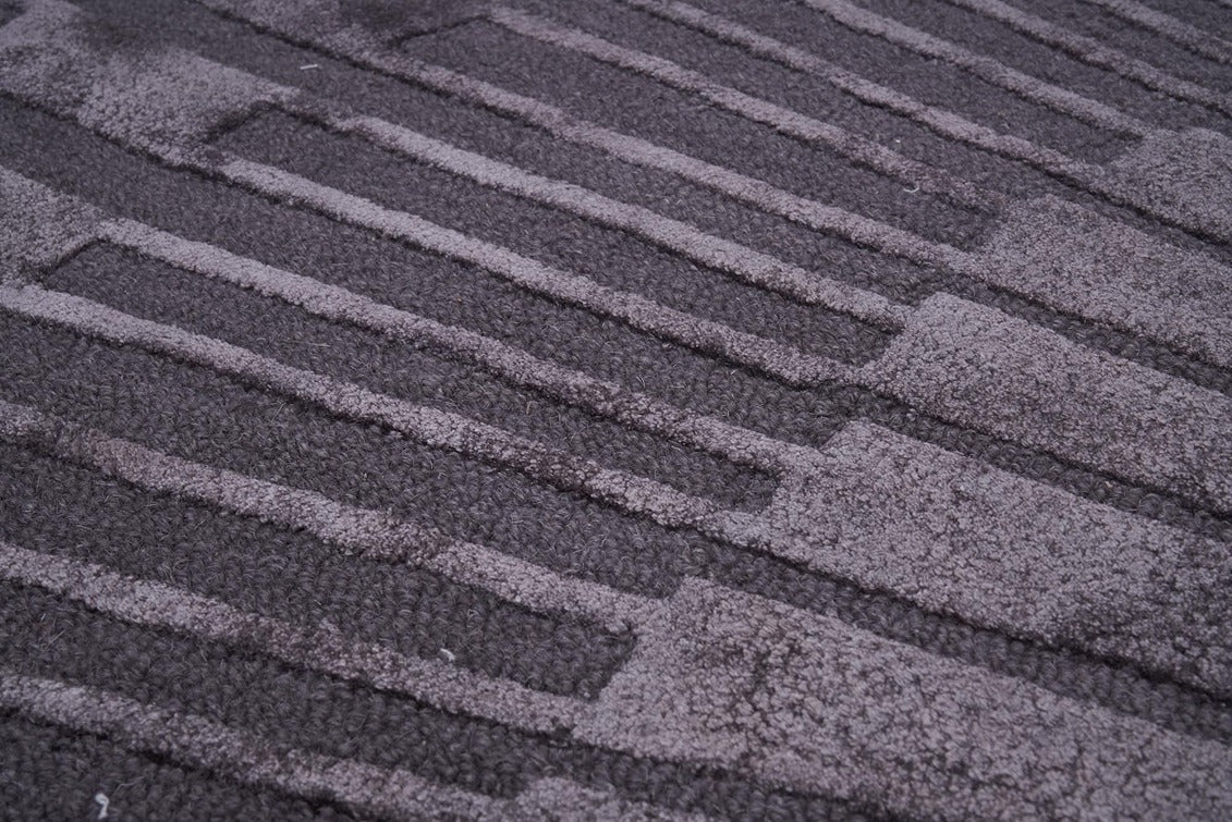 Kilimas RADIUS TAMSIAI PILKAS (Rankų darbo kolekcija)