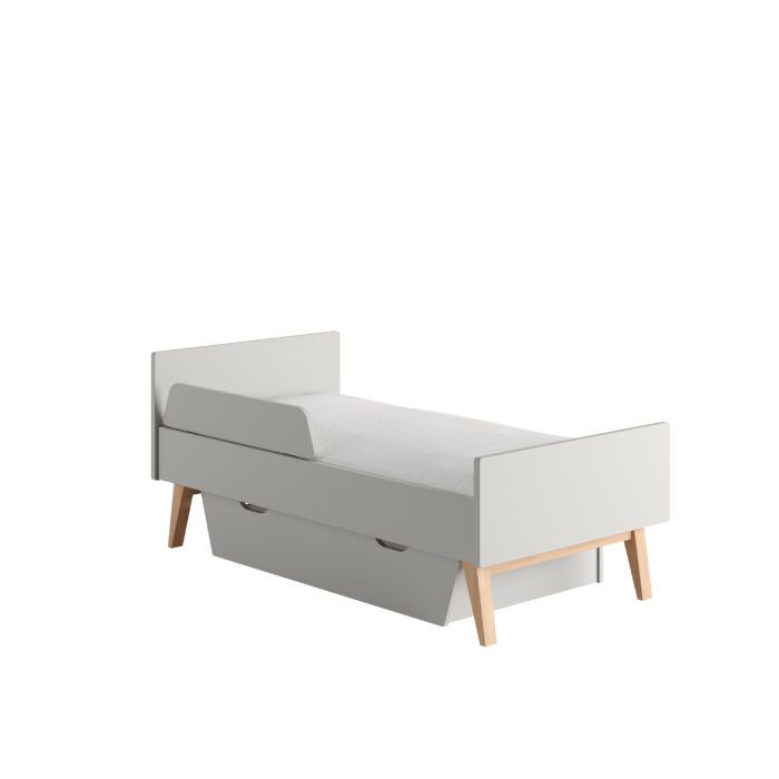 Bērnu gultiņa 140x70 (Classy Gray kolekcija)