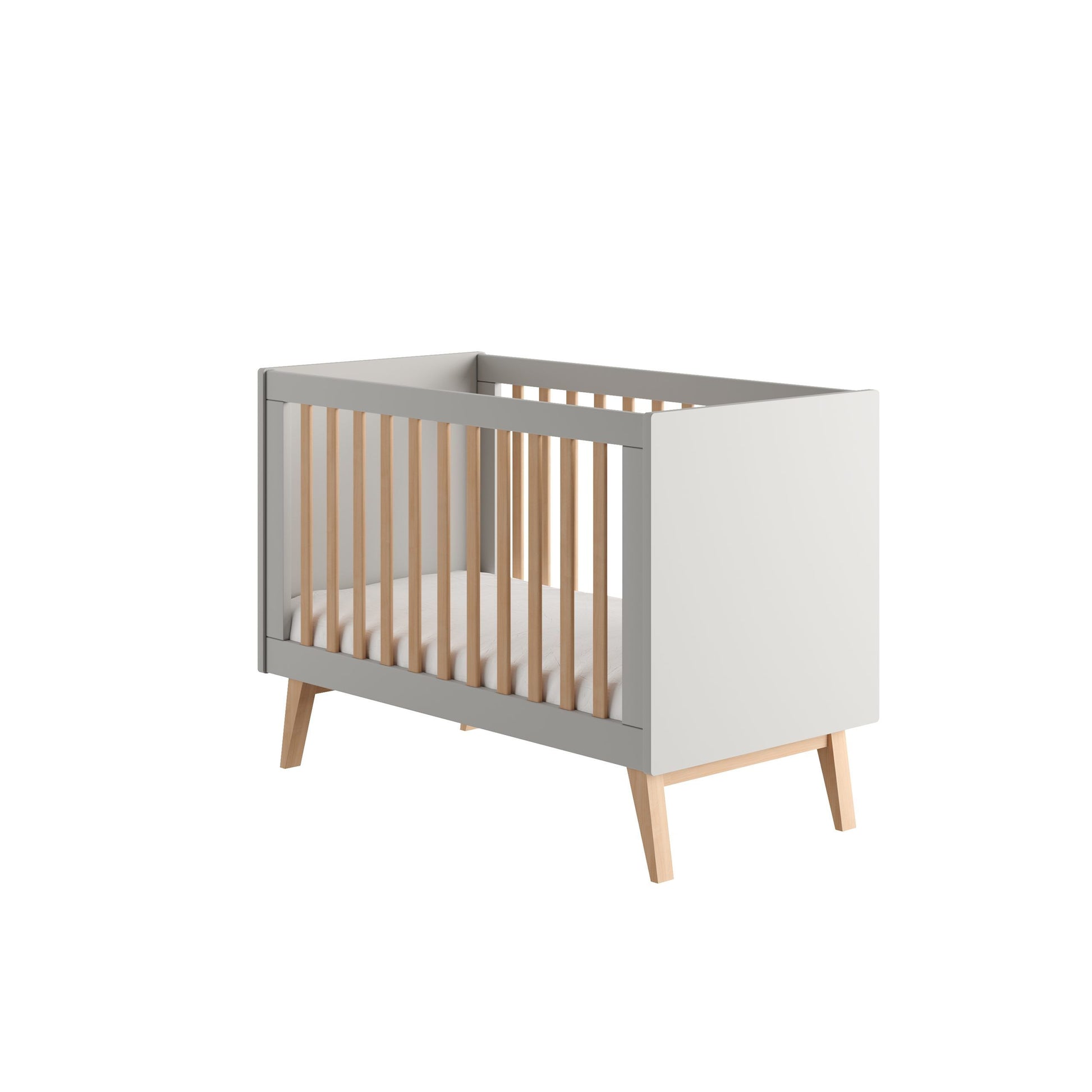 Bērnu gultiņa 120x60 (Classy Gray kolekcija)