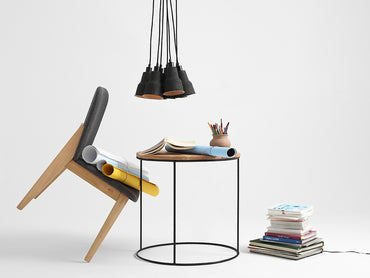 CELULO 7 komplekts melna griestu lampa