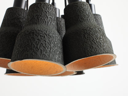 CELULO 7 komplekts melna griestu lampa