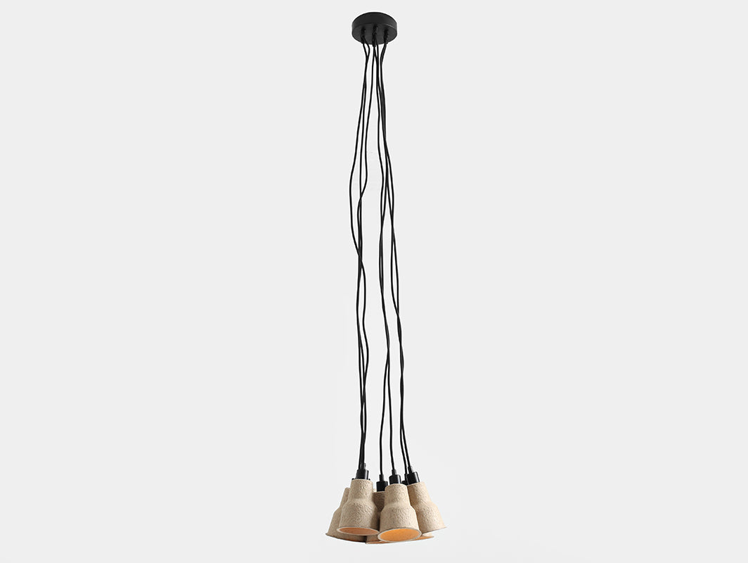 CELULO 7 komplekts dabīga griestu lampa